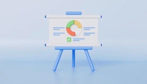 White board for presentation and projector tripod icon, Business and marketing Stock Illustration