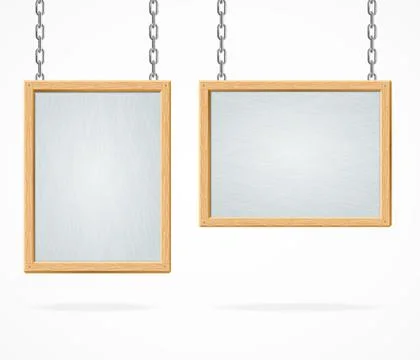 White Board Sign. Vector Stock Illustration