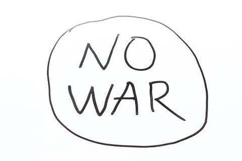 White board on wright no war. Stock Photos