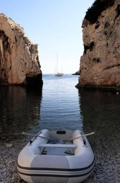 White Boat Stock Photos