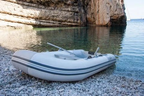 White boat Foto stock