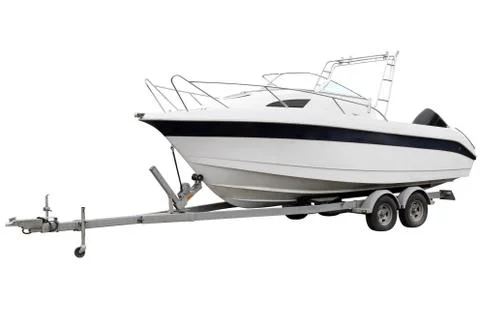 White boat. Stock Photos