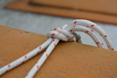 White boating knot Stock Photos