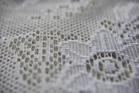 White bobbinet close-up look Stock Photos