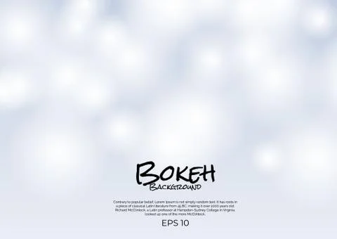 White bokeh background clean glitter design modern blur style Stock Illustration