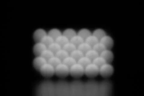 White bokeh background with a reflection in a dark area Illustrazione stock