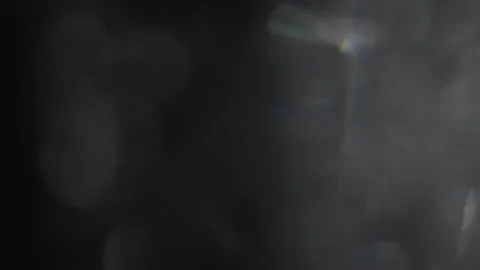 White bokeh lights and smoke moving slowly Stock-Footage 340614668
