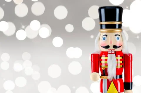 White bokeh NutCracker Stock Photos