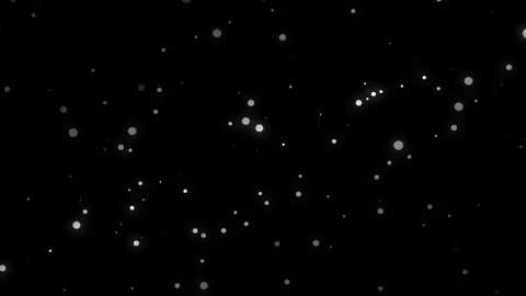 White bokeh particles randomly moving and sparking animation on black background Stock-Footage 307478877