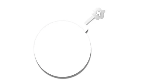 White Bomb animation on White background Stock Footage 42753972