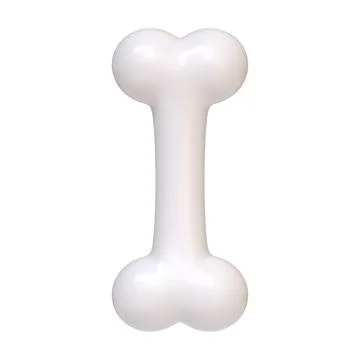 White bone isolated on a white background Stock Illustration