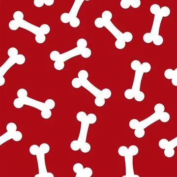 White bones on red background white bones on red background vector Copyrig... Stock Photos
