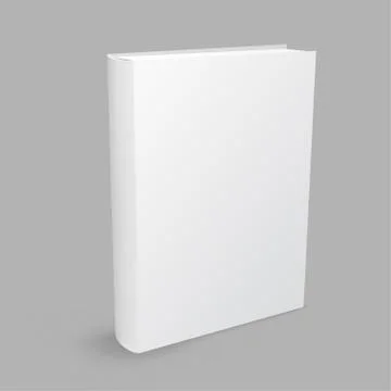White book gray background Stock Illustration