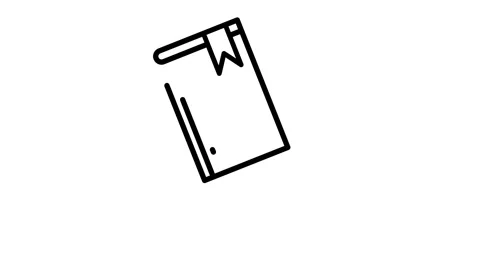 White book icon animation. Back to school animated icon. Stock Footage 341630493