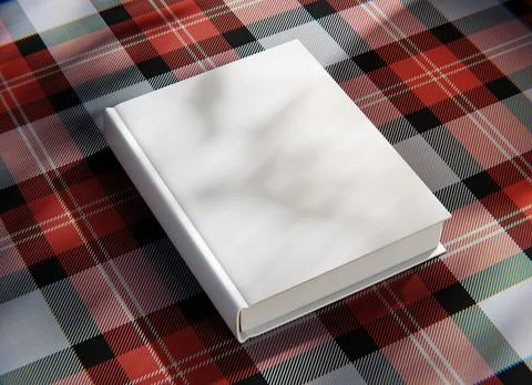 White book Mockup, 3d rendering Stock Illustration