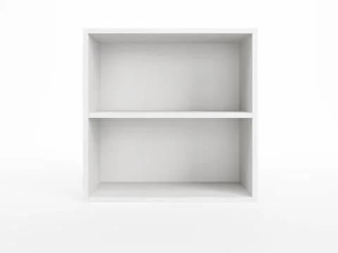 White bookcase Stock Illustration