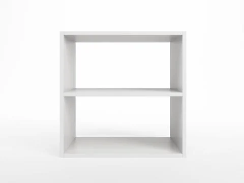 White bookcase Stock Illustration