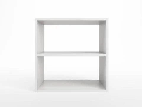 White bookcase Stock Illustration
