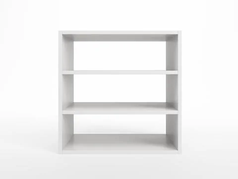 White bookcase Stock Illustration