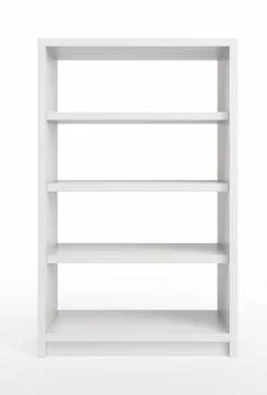 White bookcase Stock Illustration