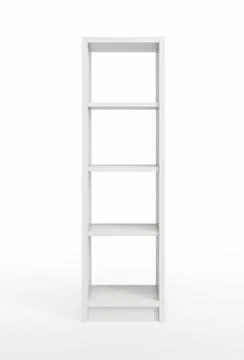 White bookcase Stock Illustration