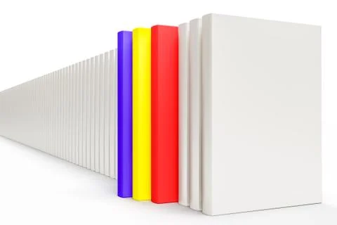 White books Stock Illustration