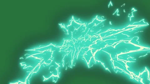 White border and blue lightning bunch of flowers two lightnings light streaks Stock Footage 336855563