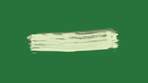 White border and brush stroke on paint screen it isolated isolated on green Stock Footage 336891446