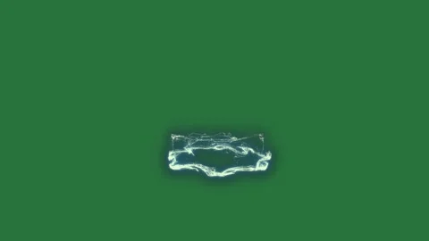 White border and an image of screen black smoke coming out it small bird on dot Stock-Footage 336855603