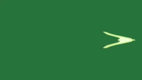 White border and screen arrow isolated on green screen background Stock Footage 336955120
