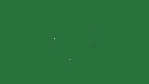 White border and screen circle in the middle on it isolated on green screen Stock Footage 336855524