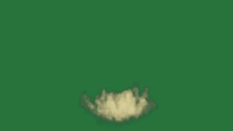 White border and screen cloud in the middle an image of smoke coming out it Stock Footage 336893207