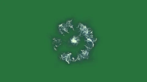 White border and screen flower on it circular design isolated on green screen Stock Footage 336855589