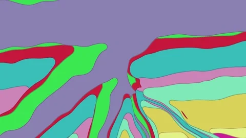 White border and spiral pattern frame cartoonish motion Stock Footage 336911655