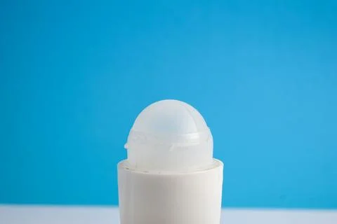 White bottle deodorant Stock Photos