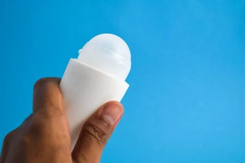 White bottle deodorant Stock Photos