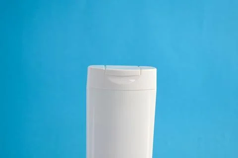 White Bottle shampoo Foto stock