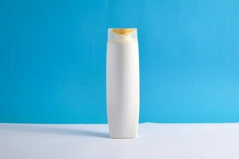 White Bottle shampoo Stock Photos