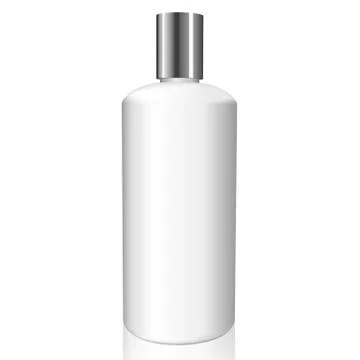 White bottle with a silver cap Stock Illustration