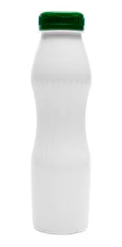White bottle on white background Stock Photos