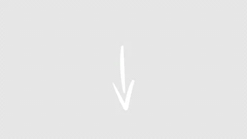 White bouncing down arrow animation Stock Footage 330432276