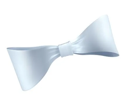 White bow Stock Illustration