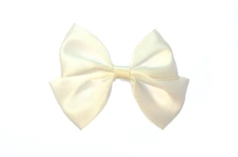 White bow. Stock Photos