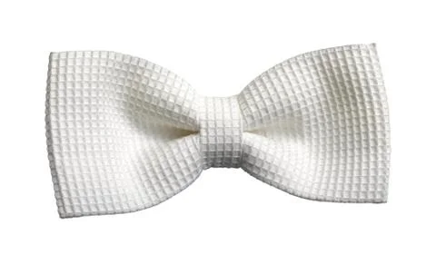 A white bow-tie on white Stock Photos