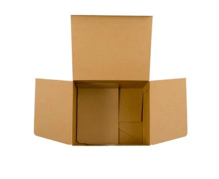 White box with clipping path Stock Photos