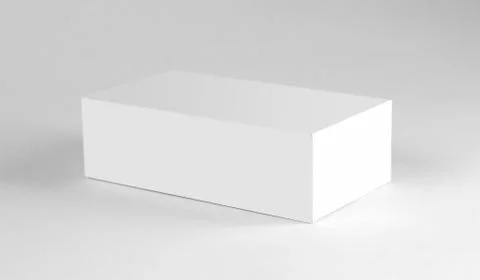 White box. Close up. Isolated on white background. 스톡 사진