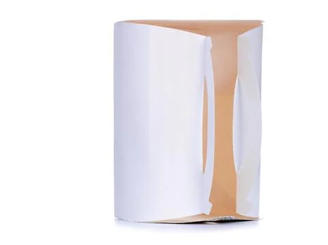 White box container for cake Stock Photos