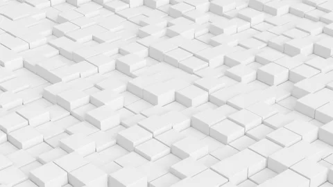 White box cubes, corporate abstract background Stock Footage 278858827
