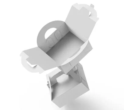 White box with handle Stock Illustration