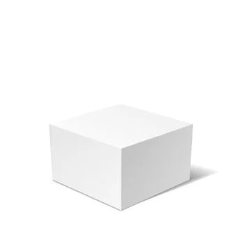 White box isolated Illustrazione stock
